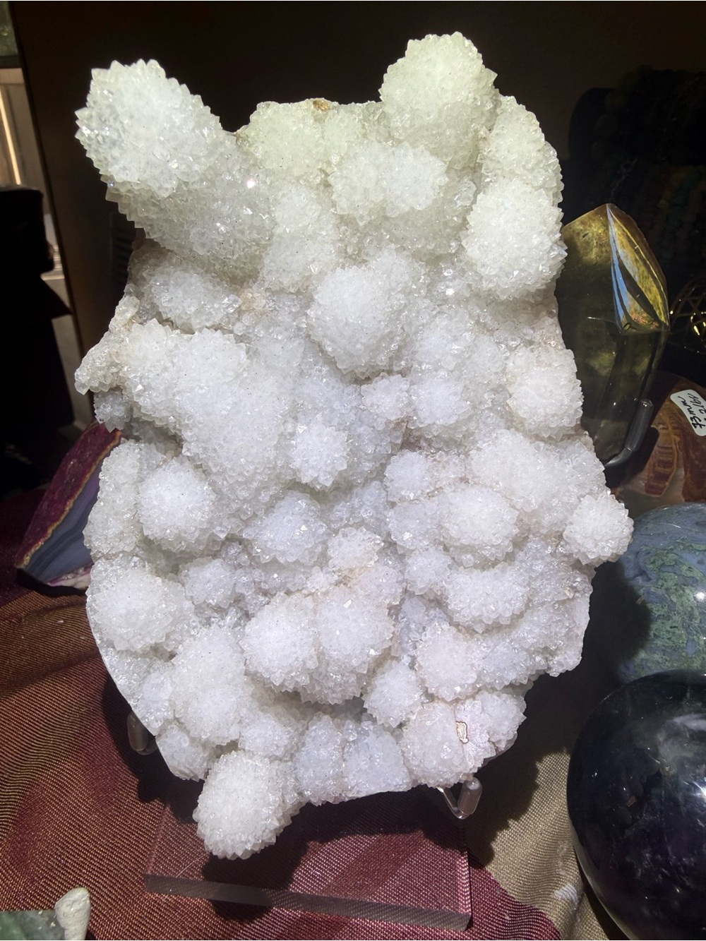 Sparkly Spirit Quartz w/Stalactite on stand